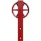 Ekena Millwork Premium Wagon Wheel Roller Hanger w/ Bolts for Barn Door for 1 3/4" Doors, Regal Red GB60014RWRR - alternate 1